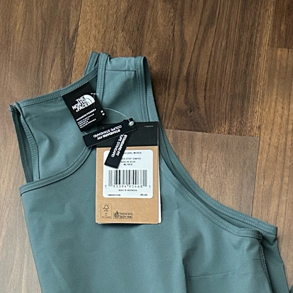 North Face Never Stop Wearing Goblin Blue Jumpsuit Size M - Picture 4 of 6